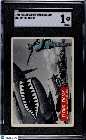1965 Philadelphia War Bulletin Flying Tigers #17 SGC 1