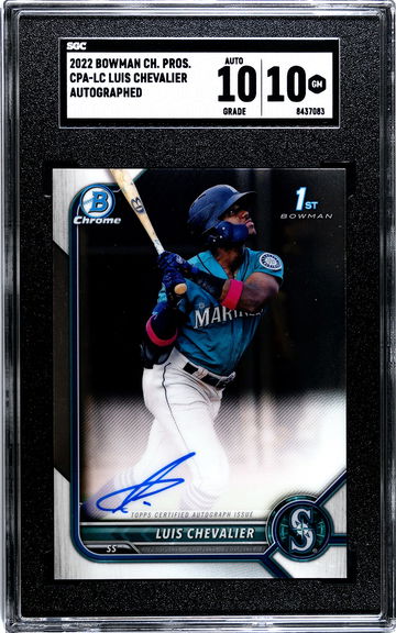 2022 Bowman Chrome Luis Chevalier 1st Auto