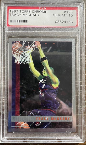 1997 Topps Chrome Tracy McGrady PSA 10