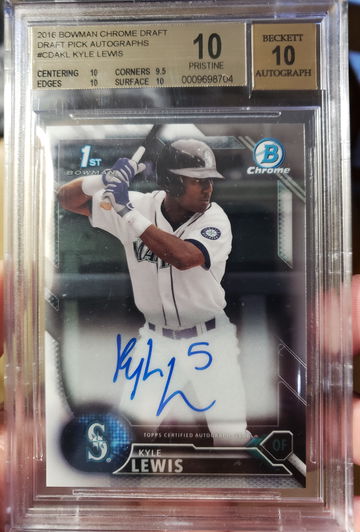 2016 Bowman Kyle Lewis Auto BGS 10 PRISTINE