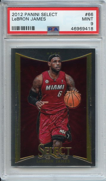 Lebron James 2012 Select PSA 9 NEP
