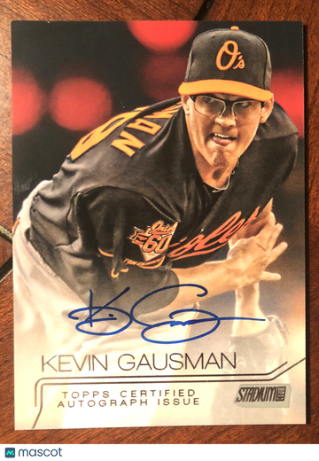 Kevin Gausman 2015 Topps Stadium Club Baseball Auto Autograph #SCA-KGA Orioles