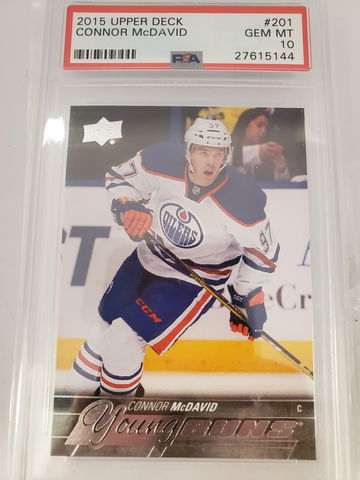 Connor McDavid 2015-16 Upper Deck Series 1 Young Guns PSA 10