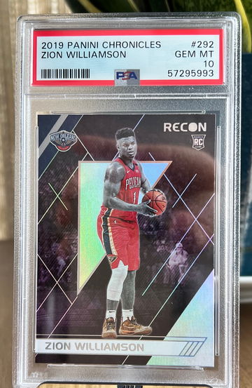 2019-20 Panini Chronicles Basketball Zion Williamson RC #292 PSA 10 GEM MINT ROY