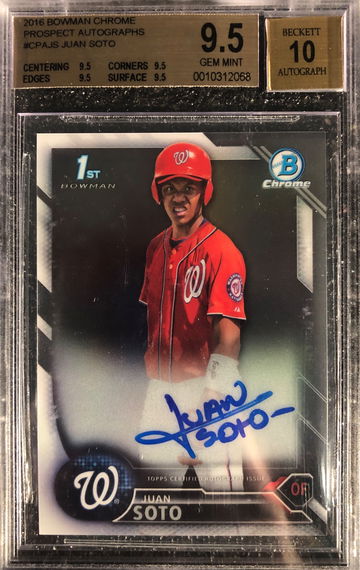 Juan Soto Bowman Chrome Auto True Gem