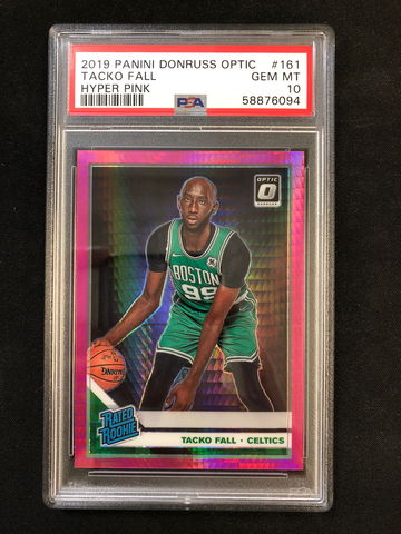 2019 Panini Donruss Optic - Tacko Fall - Rated Rookie Hyper Pink Prizm PSA 10