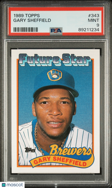 1989 Topps Gary Sheffield #343 PSA 9