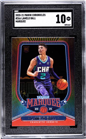 2020-21 Panini Chronicles #266 Lamelo Ball Marquee SGC 10