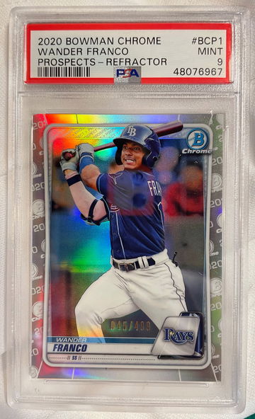 2020 Bowman Chrome Wander Franco REFRACTOR /499 - PSA 9