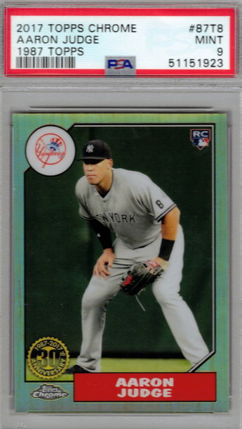 2017 Topps Chrome Aaron Judge 1987 Topps #87T8