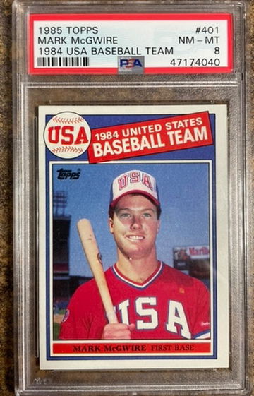 Mark McGwire 1085 Topps RC PSA 8