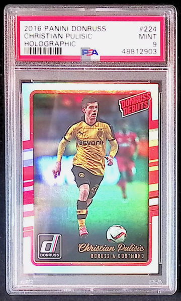 2016 Donruss Christian Pulisic Holo #224 PSA 9