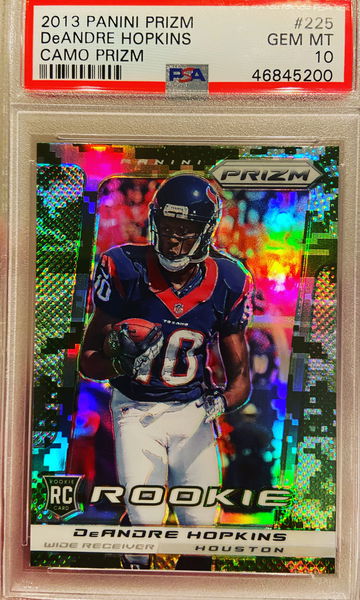 2013 Prizm DeANDRE Hopkins Camo Prizm PSA 10 pop 7