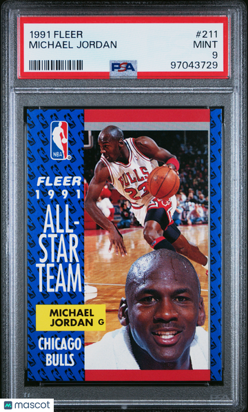 1991 Fleer Michael Jordan #211 PSA 9