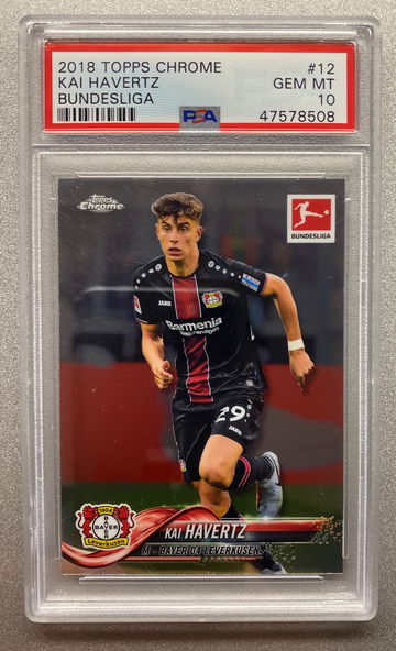 KAI HAVERTZ 2018 TOPPS CHROME TRUE ROOKIE PSA 10 GEM MINT