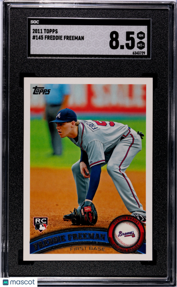 2011 Topps Freddie Freeman #145 Rookie SGC 8.5
