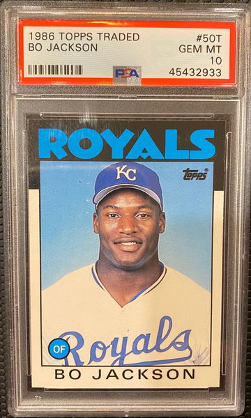 1986 Topps Traded #50T Bo Jackson PSA 10