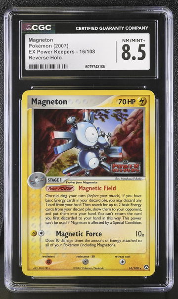 2007 Pokémon EX Power Keepers Magneton #16/108 Reverse Holo CGC 8.5
