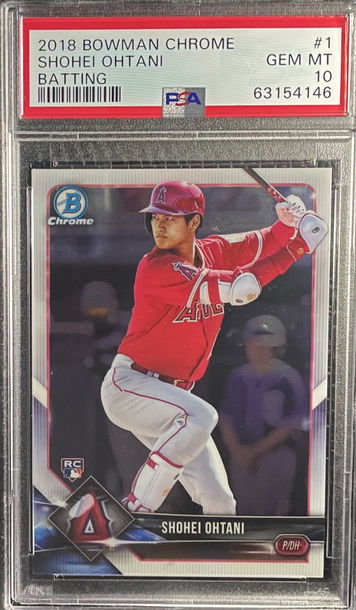 2018 Bowman Chrome Shohei Ohtani Batting RC PSA 10 GEM MINT 