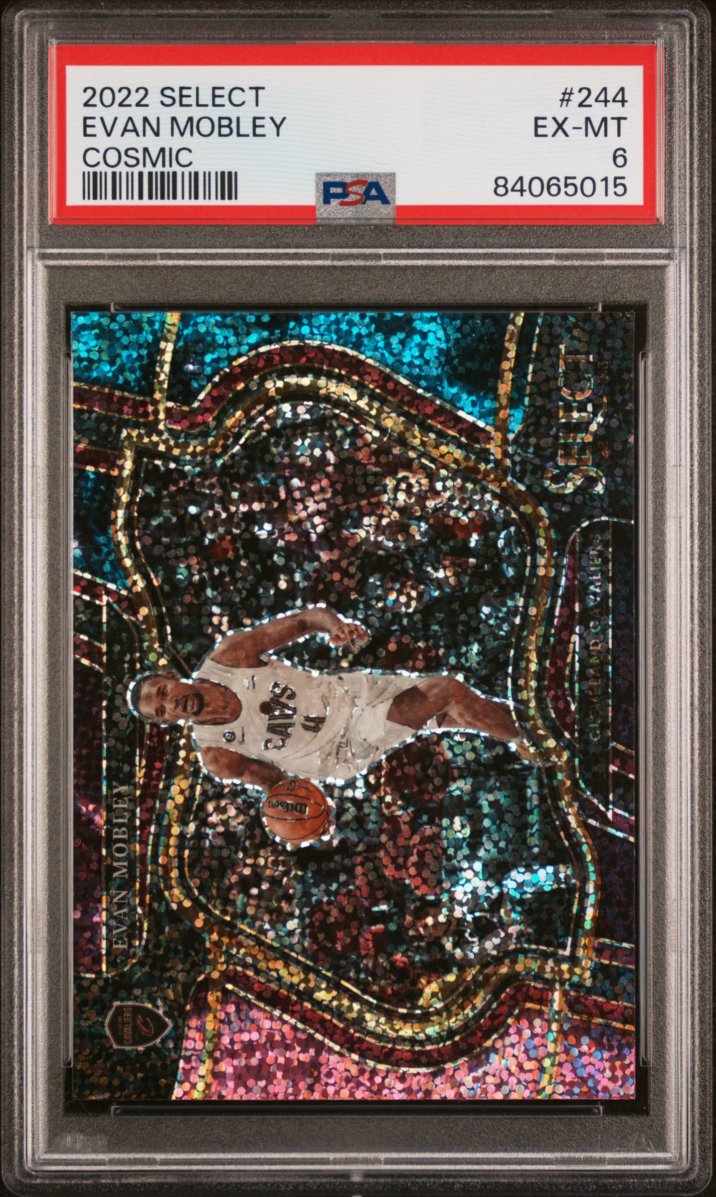 2022 Panini Select Evan Mobley #244 Cosmic PSA 6