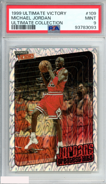 1999 ULTIMATE VICTORY MICHAEL JORDAN #109 ULTIMATE COLLECTION 79 OF 100 PSA 9
