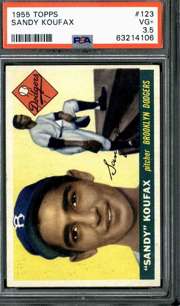 1955 Topps #123 Sandy Koufax