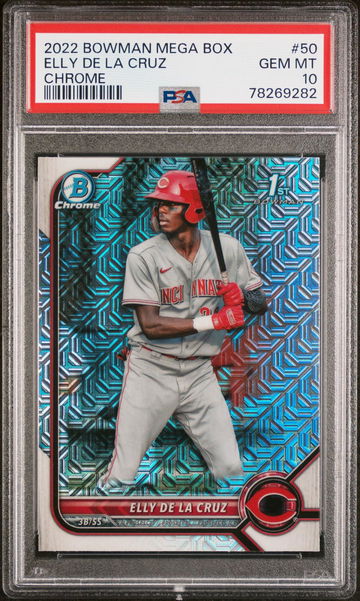 2022 Bowman Chrome Mega Box Prospect Elly De La Cruz #BCP50 PSA 10