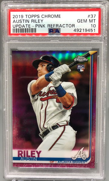 2019 Austin Riley Topps Chrome Pink 37