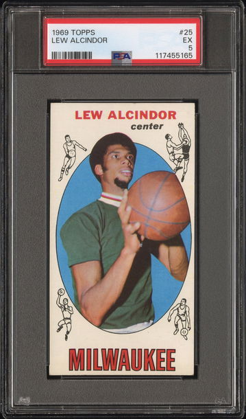 1969 Topps #25 Lew Alcindor PSA 5