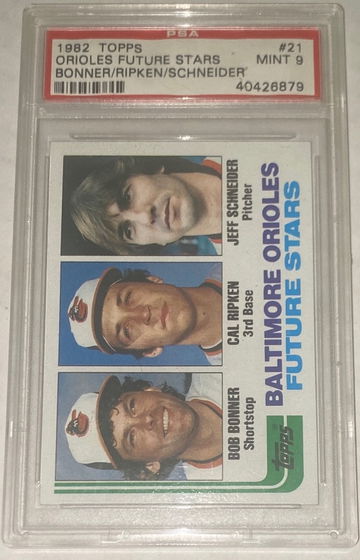 1982 Topps #21 Cal Ripken Jr. Rookie Card Psa 9