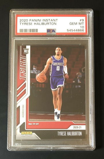 2020 Panini Instant Tyrese Haliburton Rookie Card RC PSA 10 /617
