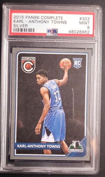 2015-16 Complete Silver Karl-Anthony Towns #303 RC PSA 9