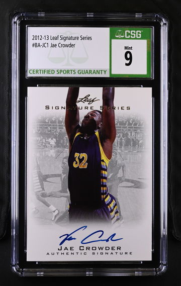 2012 LEAF SIGNATURE SERIES JAE CROWDER