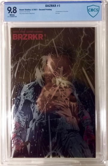 BRZRKR #1 - CBCS 9.8 - Second Print - 1st Appearance of Berzerker - Garney Silver Foil Variant - Keanu Reeves