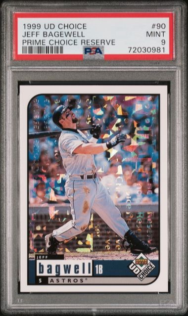 1999 Jeff Bagwell UD Choice Prime Reserve psa 9