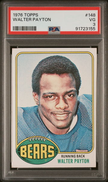1976 TOPPS WALTER PAYTON #148 PSA 3
