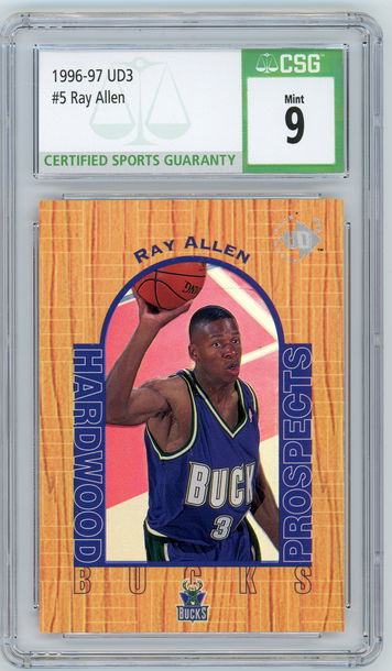 RAY ALLEN 1996-97 UD3 Rc #5 CSG 9