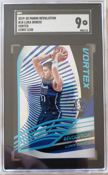 Luka Doncic 2019 Revolution Vortex Cubic /50 SGC 9