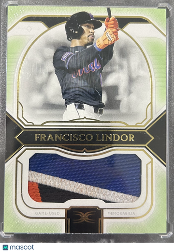 2024 Topps Definitive Collection Francisco Lindor #DJRC-FL /15 Game-Used Memorabilia