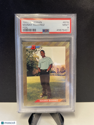 1992 Bowman Manny Ramirez #676 PSA 9