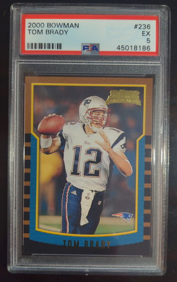 2000 Bowman Tom Brady PSA 5
