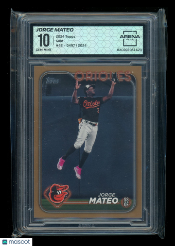 2024 Topps Gold Jorge Mateo #42 0497/2025 Arena Club 10