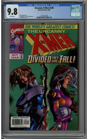 Uncanny X-Men 348 CGC 9.8 Gambit & Rogue cover
