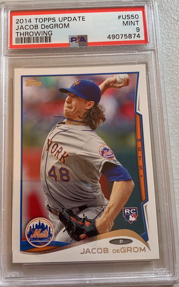 2014 Topps Update Jacob DeGrom RC PSA 9