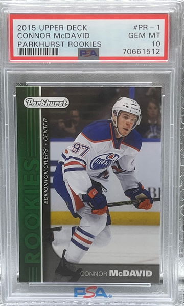 2015 Upper Deck Connor McDavid Parkhurst Rookies PSA 10