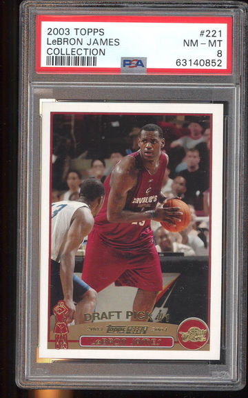2003 Topps Lebron James Collection PSA 8 #221
