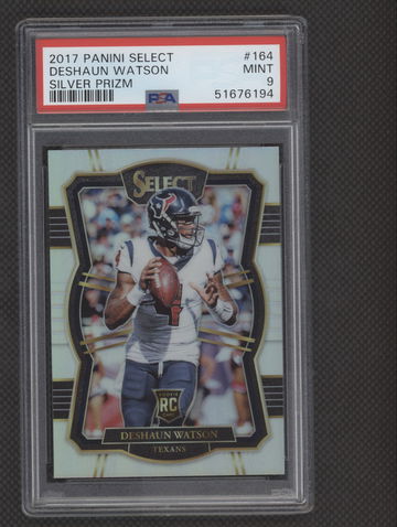 2017 SELECT DESHAUN WATSON SILVER PSA 9