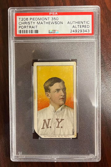 T206 Christy Mathewson Portrait PSA Authentic Piedmont 350