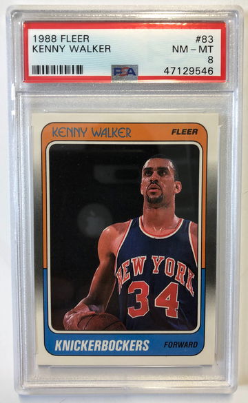 1988 Fleer Kenny Walker PSA 8