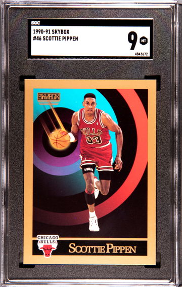 1990-91 Skybox #46 Scottie Pippen SGC 9 MINT